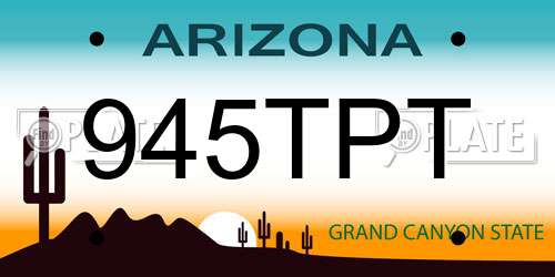 945TPT Arizona License Plate