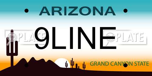 9LINE Arizona License Plate