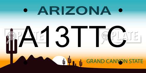 A13TTC Arizona License Plate