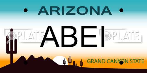 ABEI Arizona License Plate