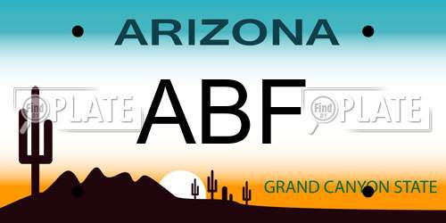 ABF Arizona License Plate