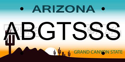 ABGTSSS Arizona License Plate
