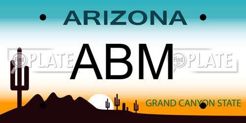 ABM Arizona License Plate