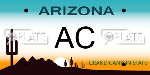 AC Arizona License Plate