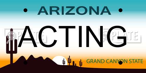 ACTING Arizona License Plate