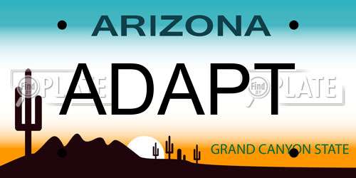 ADAPT Arizona License Plate
