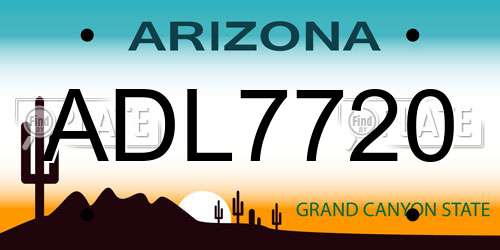 ADL7720 Arizona License Plate