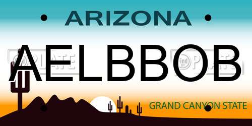 AELBBOB Arizona License Plate