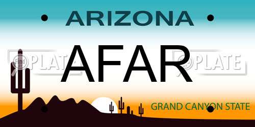 AFAR Arizona License Plate