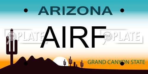 AIRF Arizona License Plate