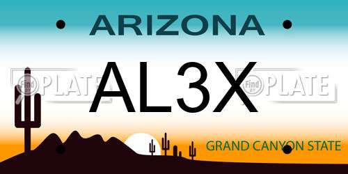 AL3X Arizona License Plate