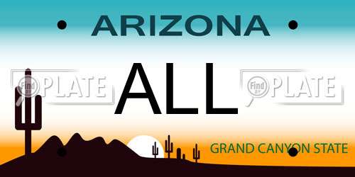 ALL Arizona License Plate