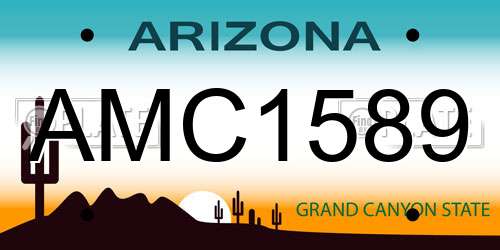 AMC1589 Arizona License Plate