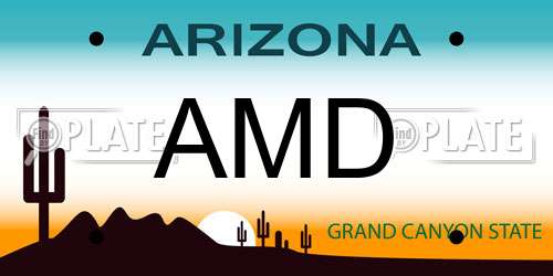 AMD Arizona License Plate