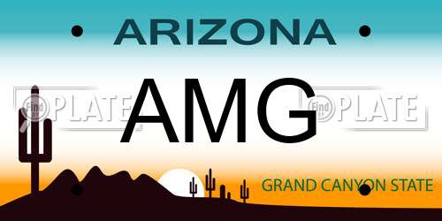 AMG Arizona License Plate