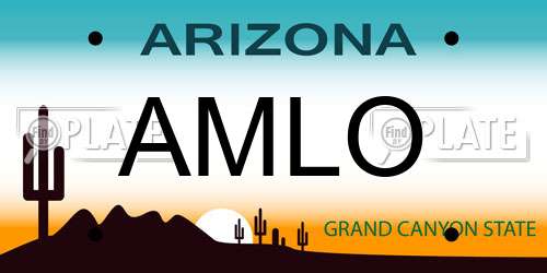 AMLO Arizona License Plate