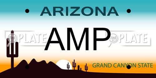 AMP Arizona License Plate