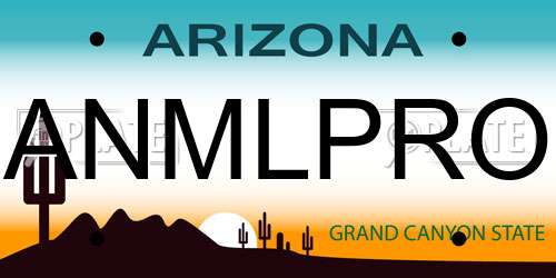 ANMLPRO Arizona License Plate