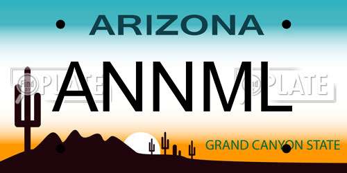 ANNML Arizona License Plate