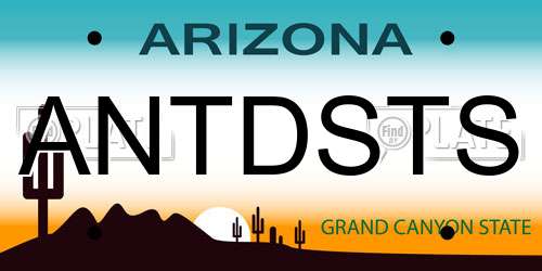 ANTDSTS Arizona License Plate