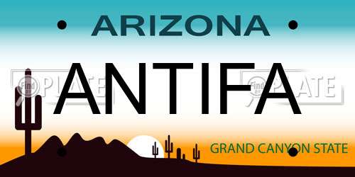ANTIFA Arizona License Plate