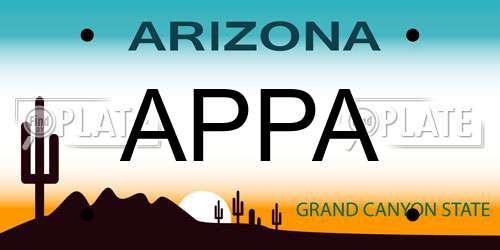 APPA Arizona License Plate