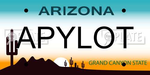 APYLOT Arizona License Plate