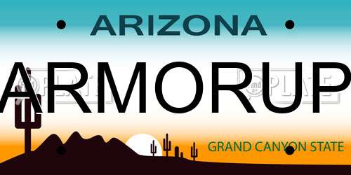 ARMORUP Arizona License Plate