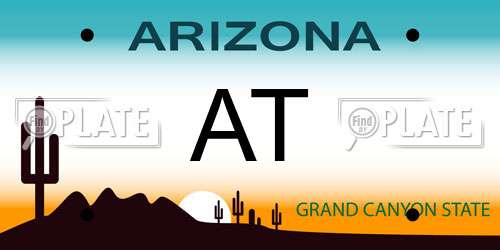 AT Arizona License Plate