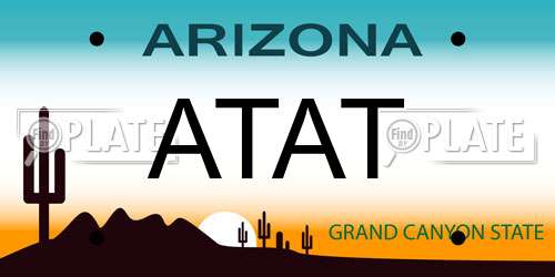 ATAT Arizona License Plate