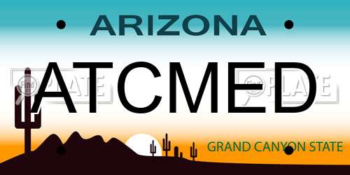 ATCMED Arizona License Plate