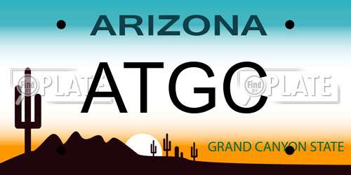 ATGC Arizona License Plate