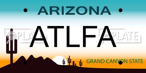 ATLFA Arizona License Plate