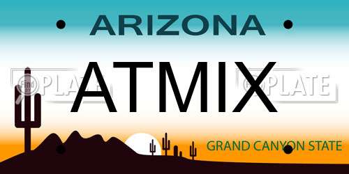 ATMIX Arizona License Plate