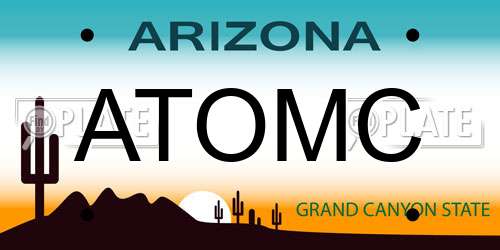 ATOMC Arizona License Plate