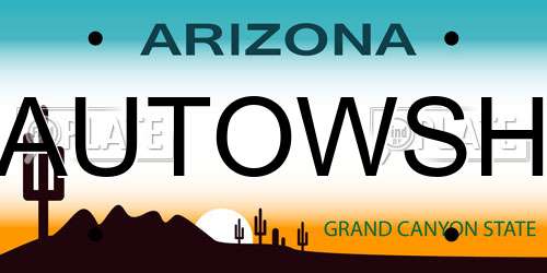 AUTOWSH Arizona License Plate