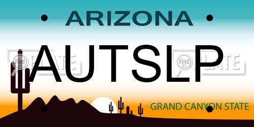AUTSLP Arizona License Plate