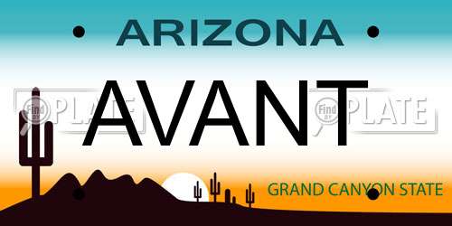 AVANT Arizona License Plate