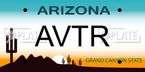 AVTR Arizona License Plate