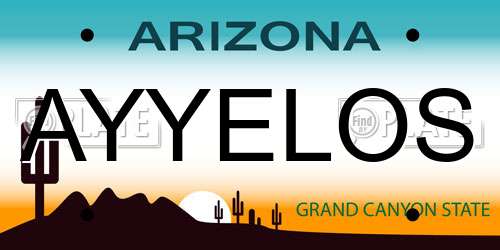 AYYELOS Arizona License Plate