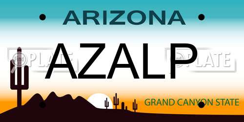 AZALP Arizona License Plate