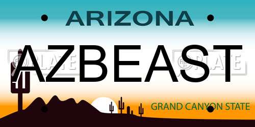 AZBEAST Arizona License Plate