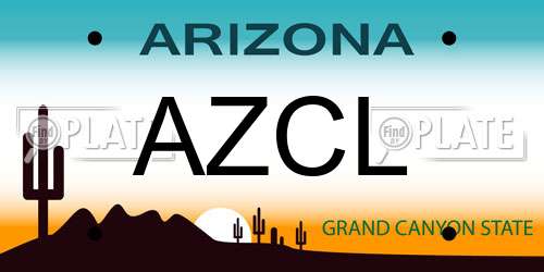 AZCL Arizona License Plate