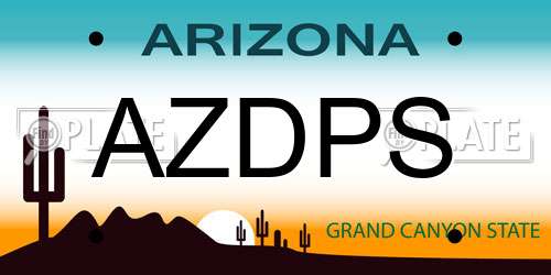 AZDPS Arizona License Plate
