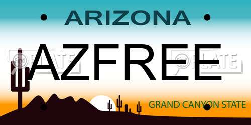 AZFREE Arizona License Plate