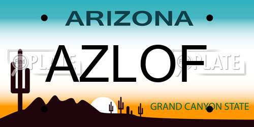 AZLOF Arizona License Plate