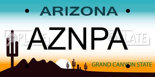 AZNPA Arizona License Plate