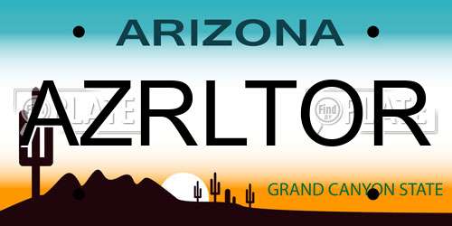 AZRLTOR Arizona License Plate