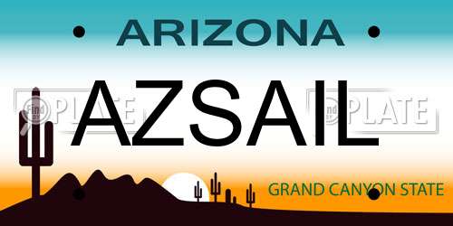 AZSAIL Arizona License Plate