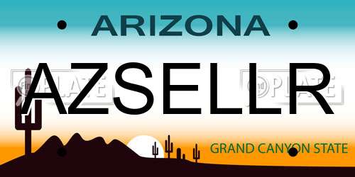 AZSELLR Arizona License Plate